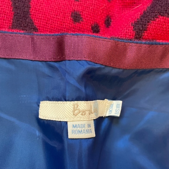 Boden floral skirt wool blend lined size 10 L - Picture 7 of 9